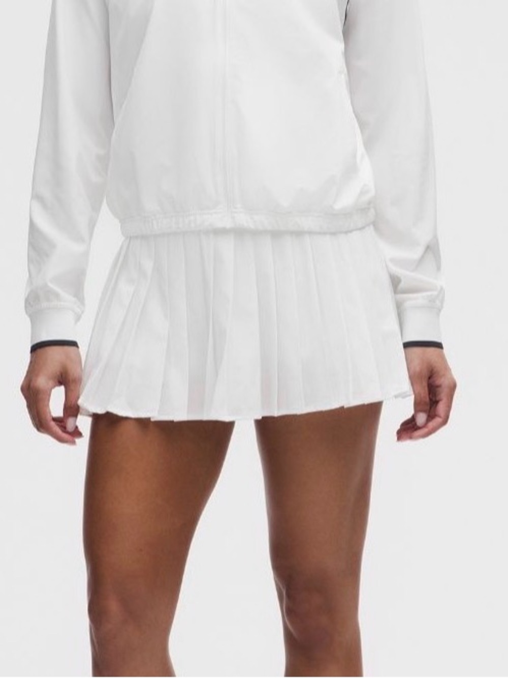 NWT Lululemon High-Rise Pleated Tennis Skirt White Sz 10 LW8AQFS Built-In Shorts - Picture 5 of 12